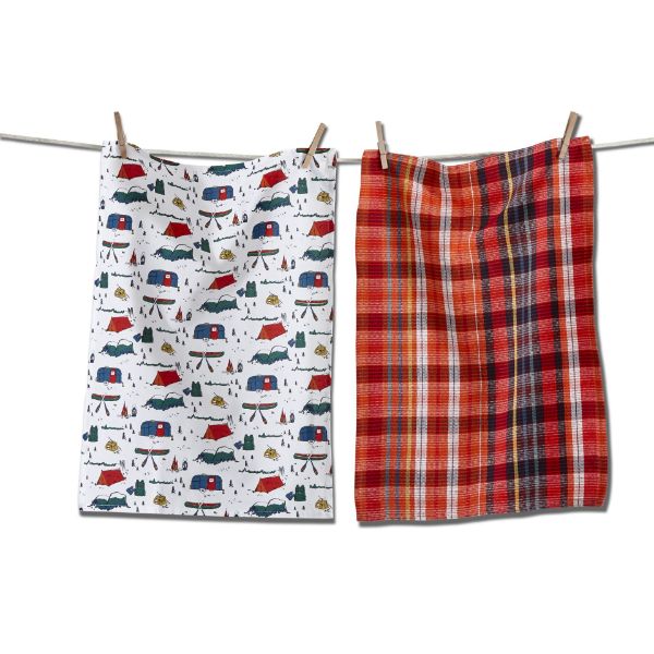 Picture of camp life dishtowel set of 2 - multi