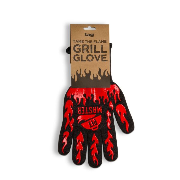 Picture of pit master grill glove - red, multi