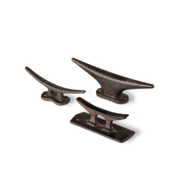 Picture of windward boat cleat hooks assortment of 3 - Brown