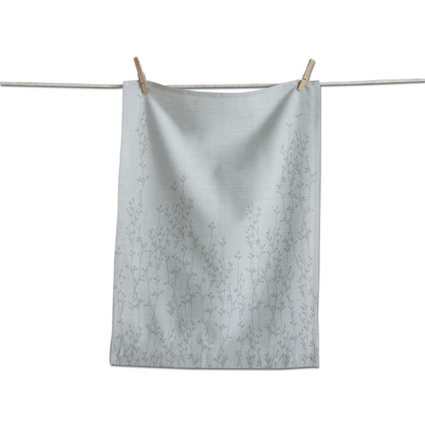 Picture of vine dishtowel - Gray