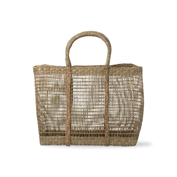 Picture of bondi seagrass open weave tote bag - Natural