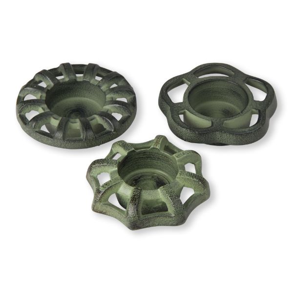 Picture of garden faucet tealight assortment of 3 - Green