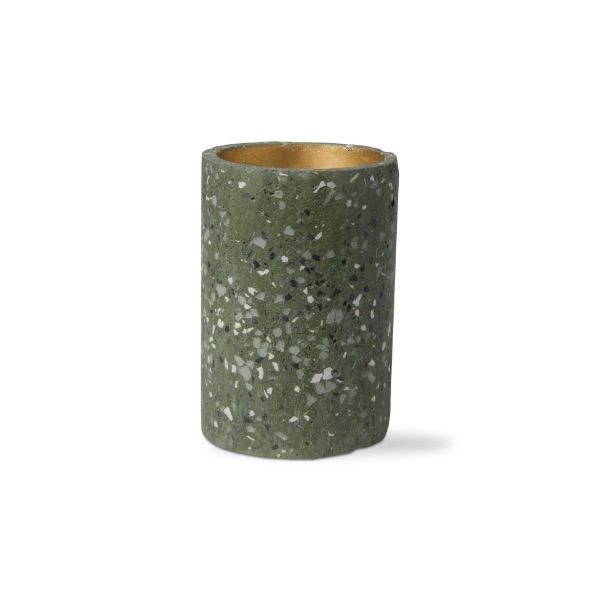 Picture of terrazo pillar holder large - green, multi