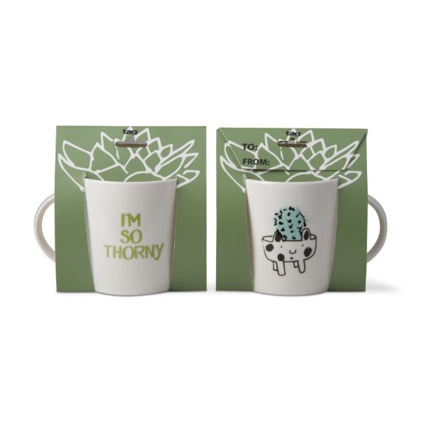 Picture of i'm so thorny giftable mug - green, multi