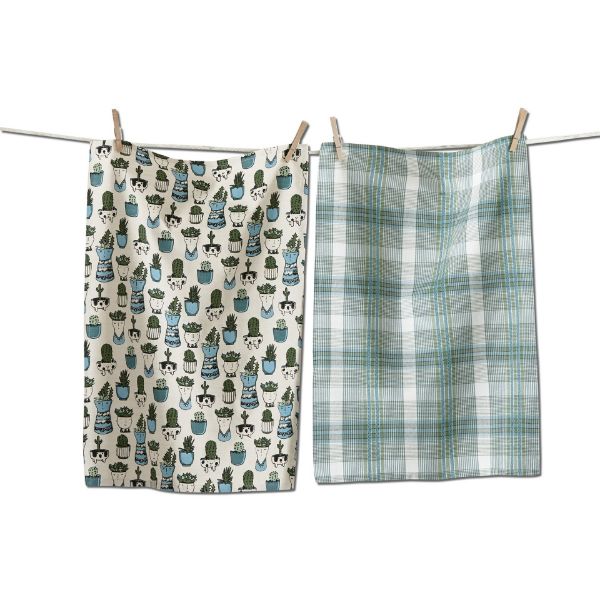 Picture of potted dishtowel set of 2 - multi