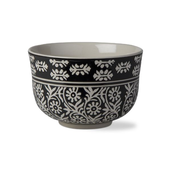 Picture of kamili tall serving bowl - black, multi