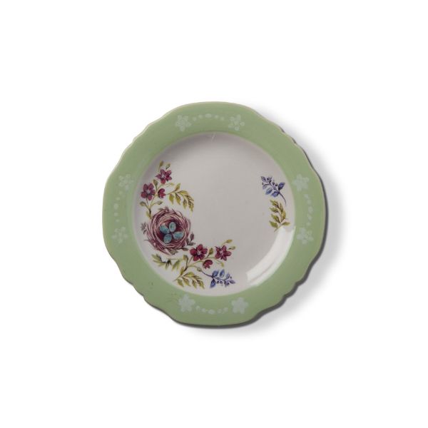 Picture of meadow bird nest appetizer plate - green, multi