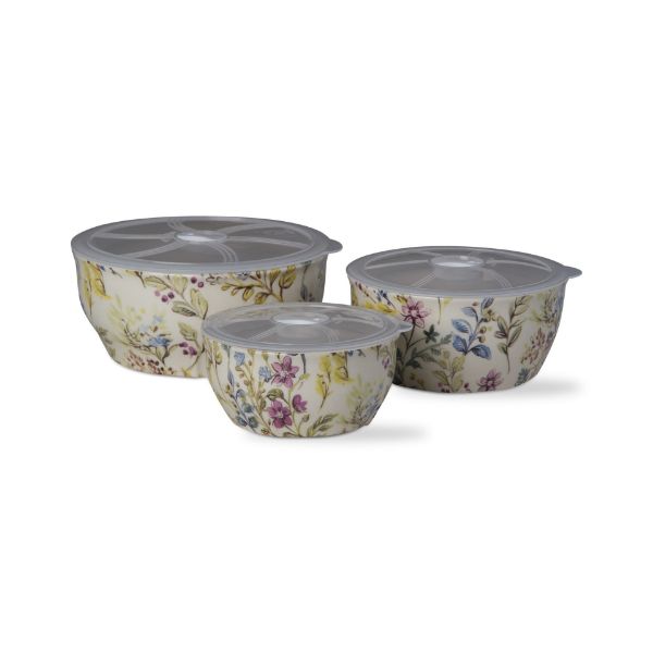 Picture of meadow lidded bowl set of 3 - multi