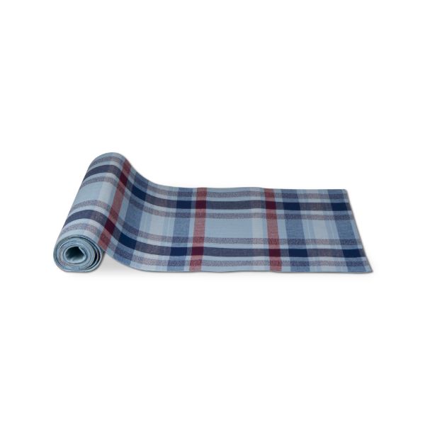 Picture of jackson plaid runner - blue, multi