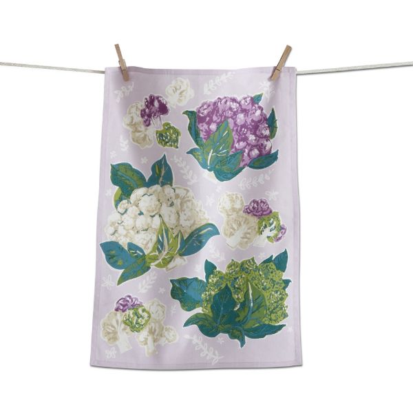 Picture of cauliflower dishtowel - lavender