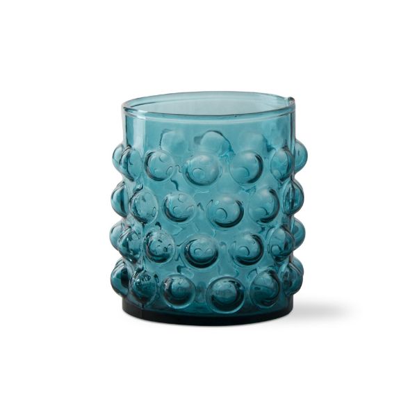 Picture of hobnail glass tumbler - Aqua