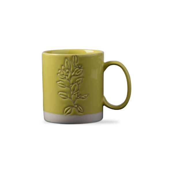 Picture of eucalyptus wax resist mug - citron green