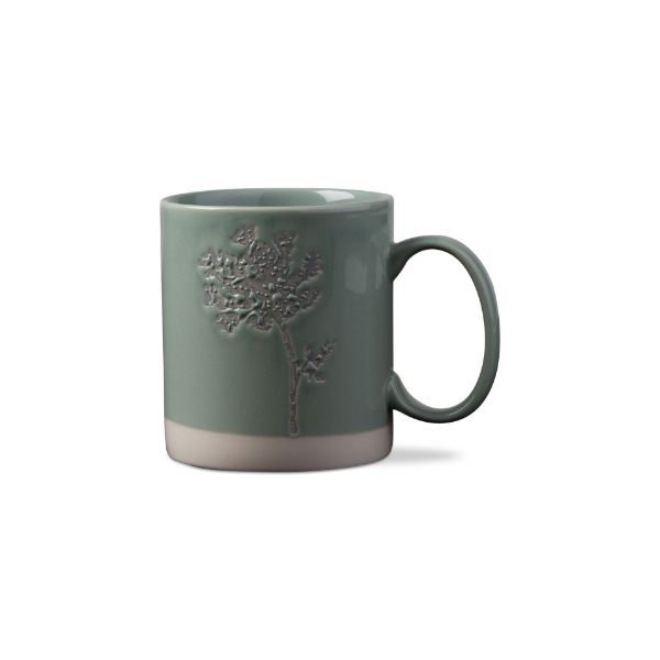 Picture of wildflower wax resist mug - Aqua