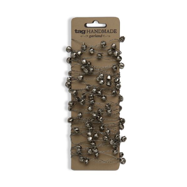 Picture of metallic bells garland - silver