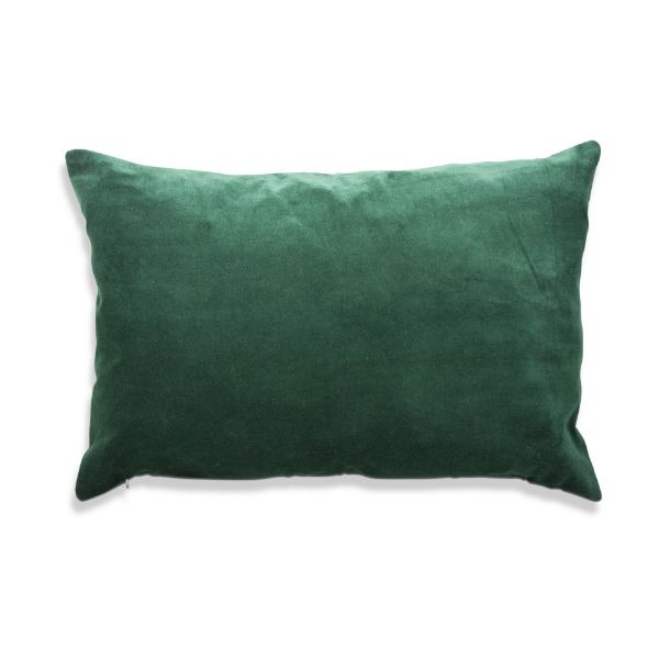 Picture of velvet lumbar pillow - emerald