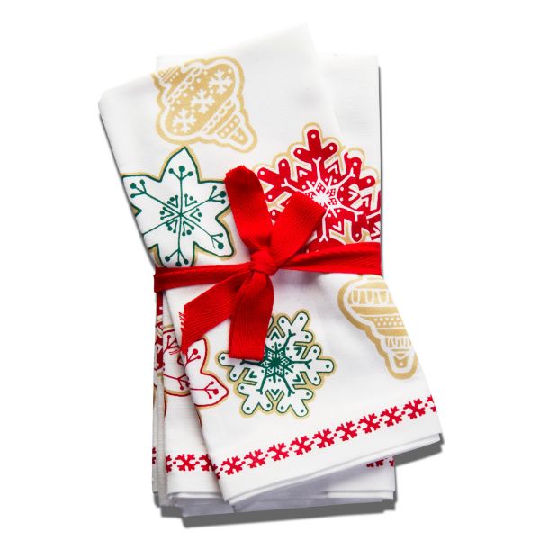 Picture of sugar cookie napkin set of 4  - white, multi