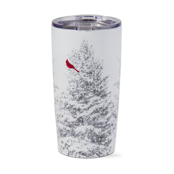 Picture of winter sketches tree 18 oz stainless steel tumbler - gray, multi