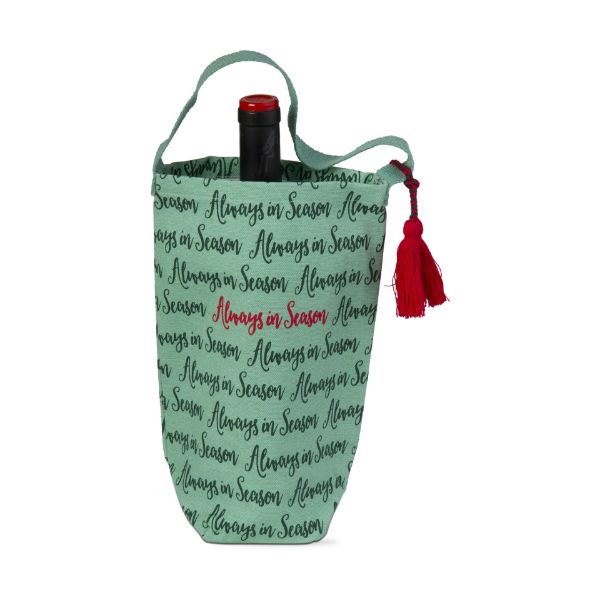 Picture of always in season wine bag - green, multi