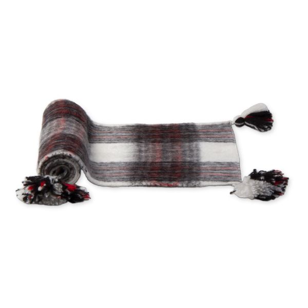 Picture of winter mohair plaid runner - multi