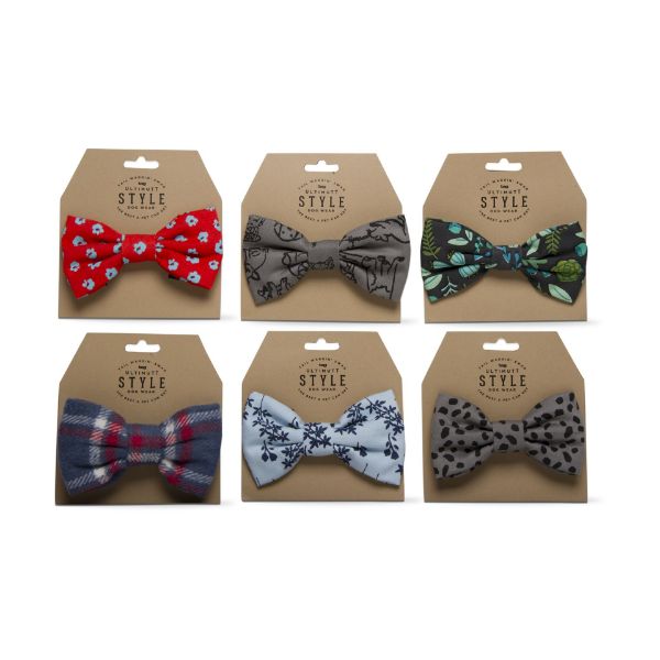 Picture of doggie bowtie small assortment of 6  - multi