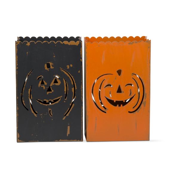 Picture of pumpkin luminary assortment of 2 - multi