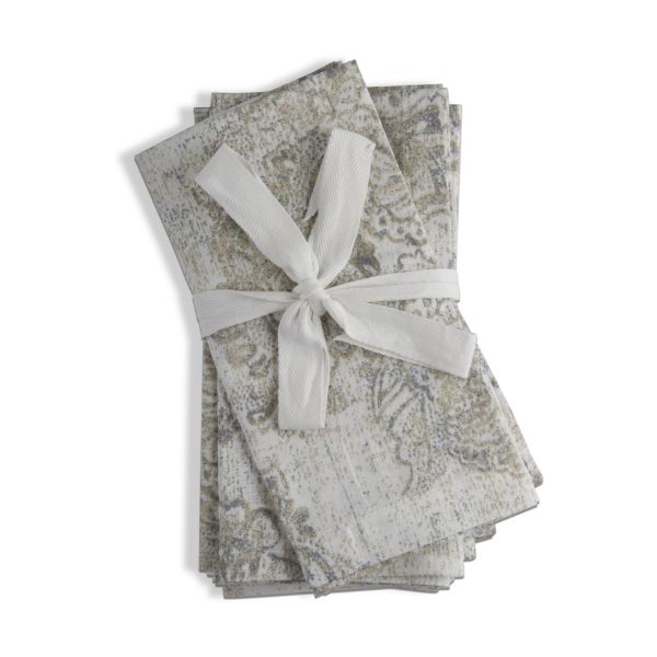 Picture of winter white napkin set of 4 - multi