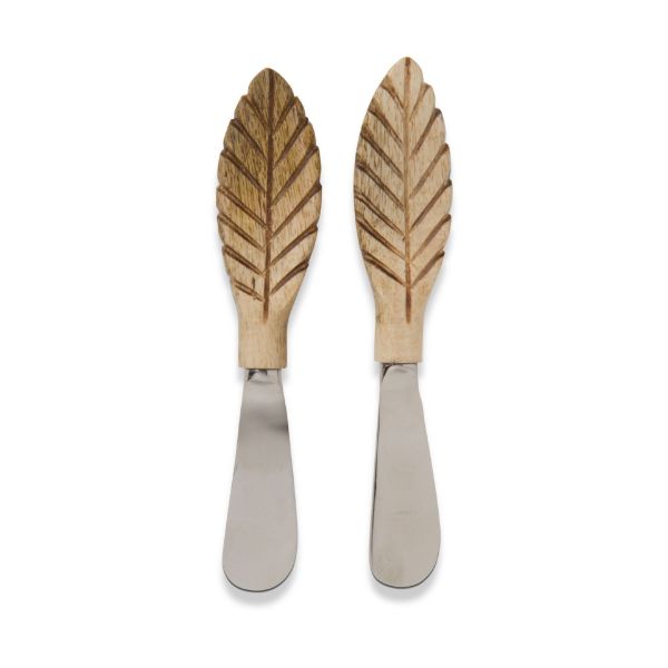 Picture of leaf handled spreader set of 2  - multi