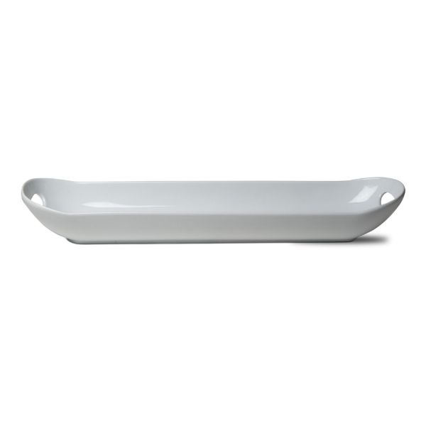 Picture of whiteware baguette platter - white