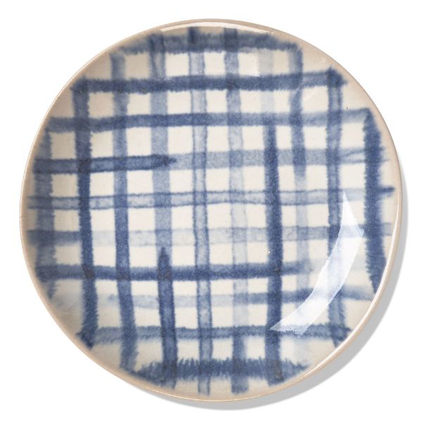 Picture of plaid tidbit plate - multi