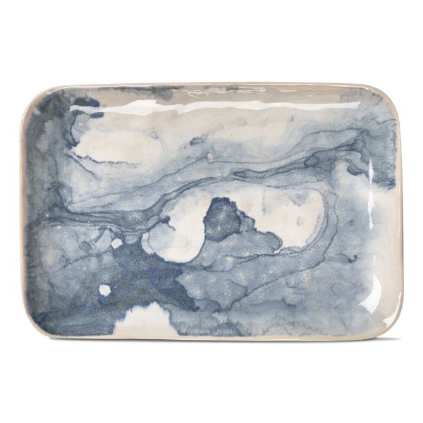 Picture of marble platter - blue, multi