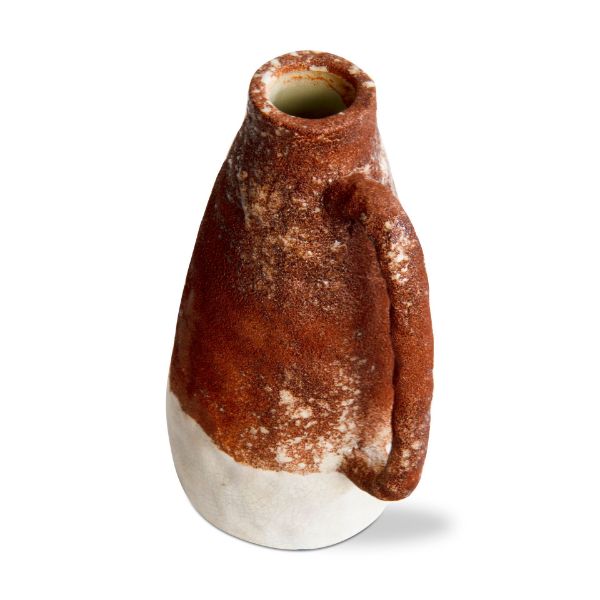 Picture of ibiza rustic vase with handle extra small - terracotta