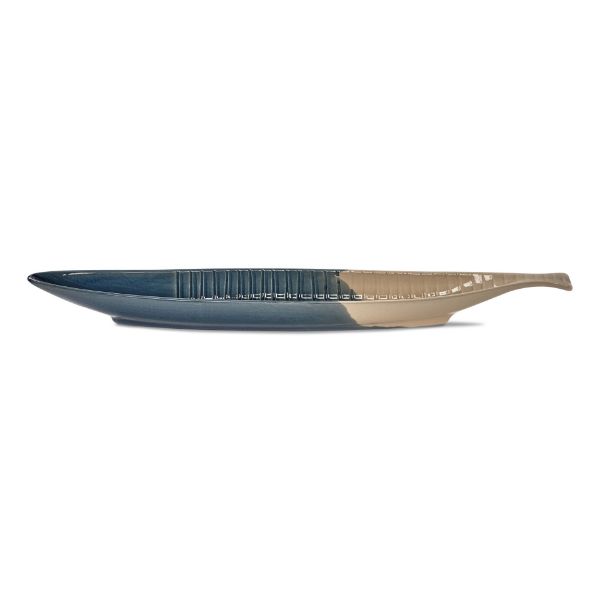 Picture of slim fish serveware dish - blue