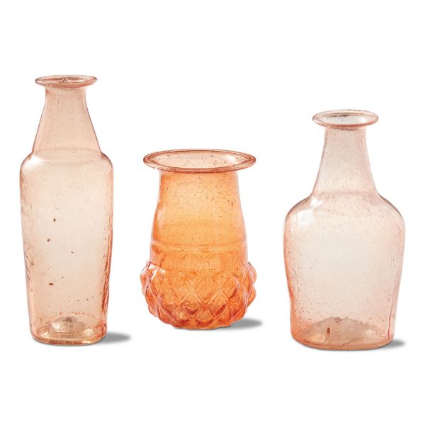 Picture of vintage vase assortment of 3 - coral