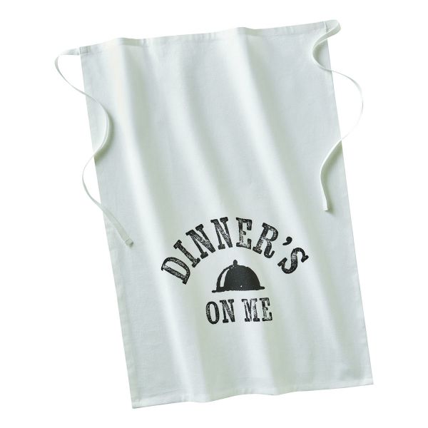 Picture of dinners on me bbq bib - white, multi