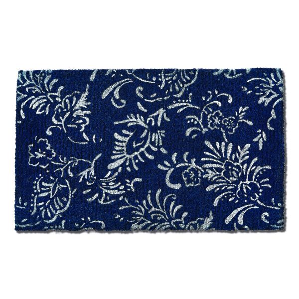 Picture of bandana paisley coir mat - blue, multi