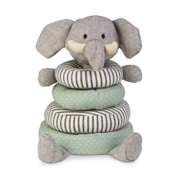 Picture of elephant stacker plush toy - multi