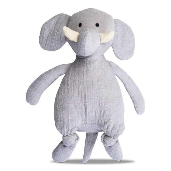 Picture of elephant cuddle plush - light gray