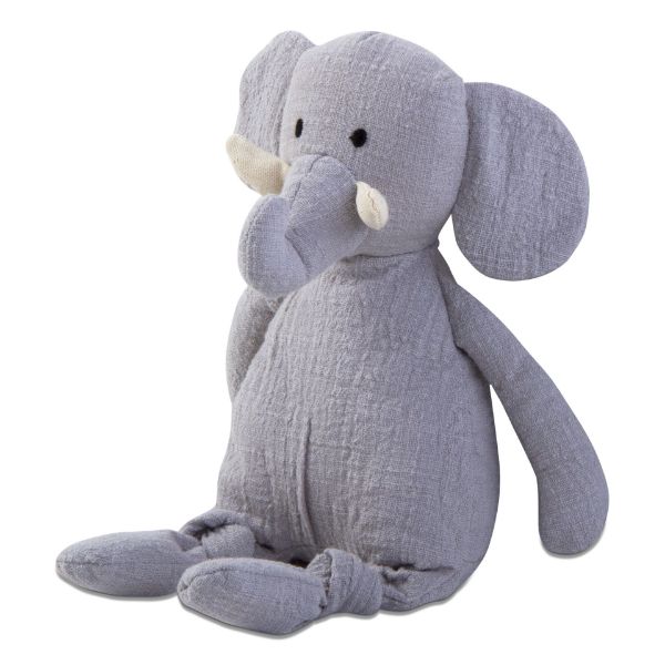 Picture of elephant cuddle plush - light gray