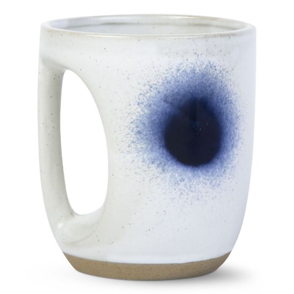 Picture of splash  cut out handle mug - blue, multi