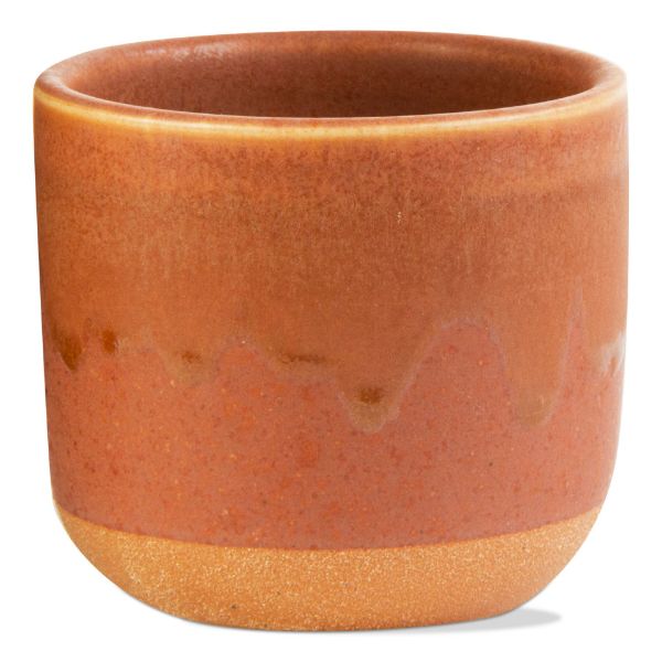 Picture of glaze drip planter extra small - terracotta