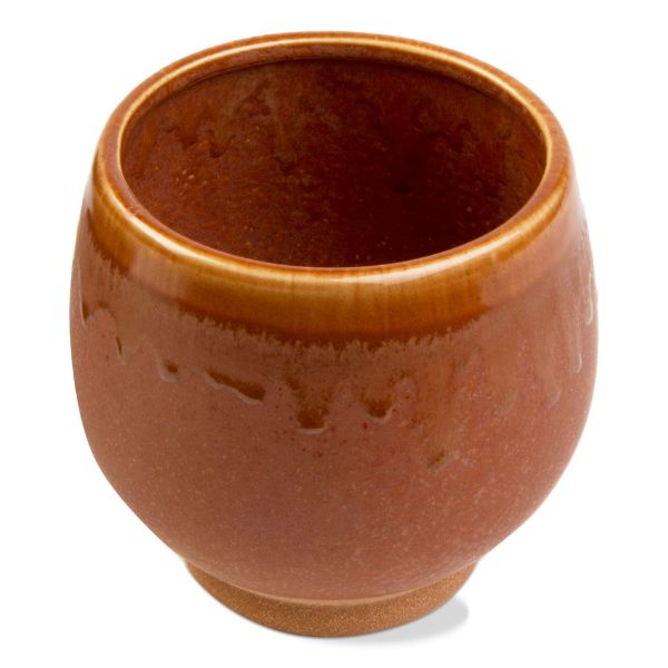 Picture of glaze drip planter small - terracotta