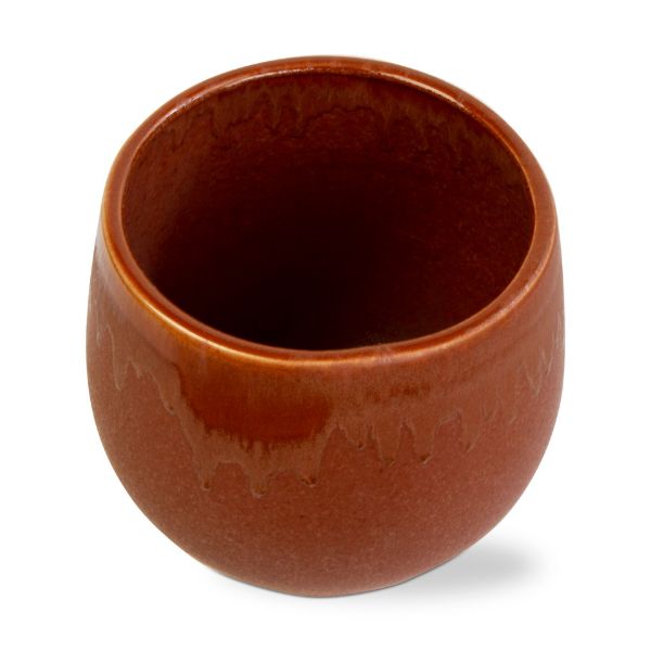 Picture of glaze drip planter large - terracotta