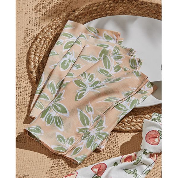 Picture of endless summer leaf napkin set of 4 - multi