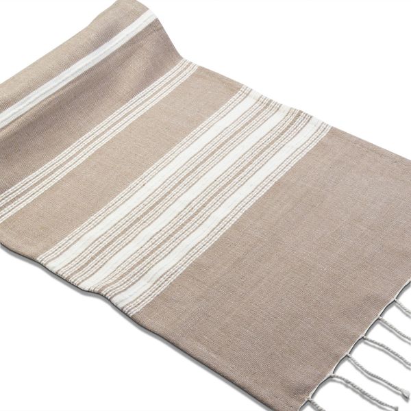 Picture of endless summer stripe runner - linen