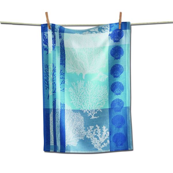 Picture of beach house jacquard dishtowel - blue, multi