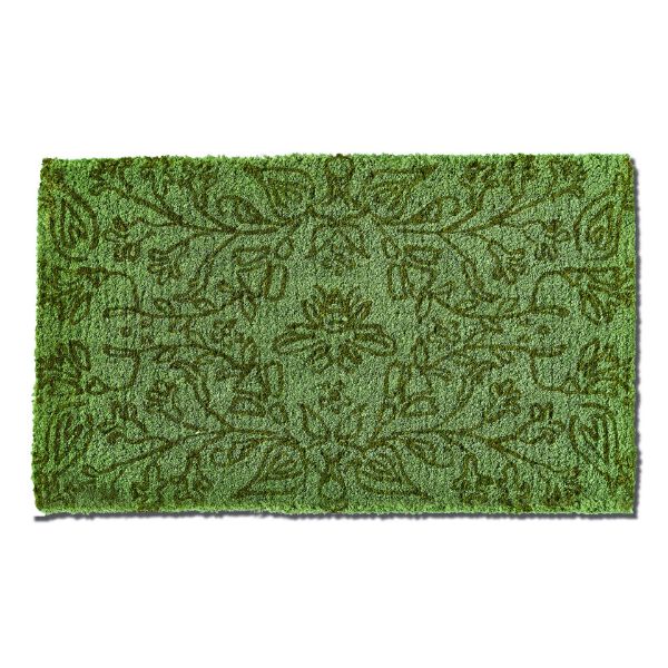 Picture of honeysuckle bee coir mat - green, multi