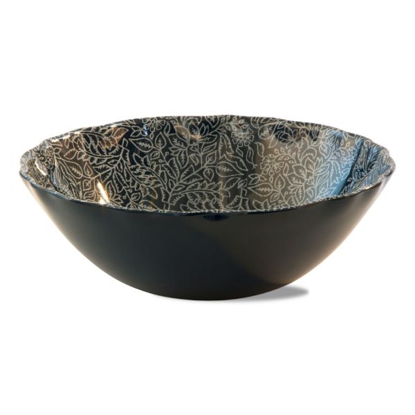 Picture of haisley melamine serving bowl - blue, multi