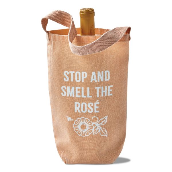 Picture of stop and smell the rose wine bag - blush