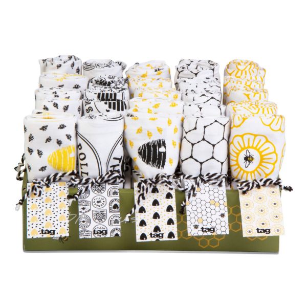 Picture of bee dishtowel assortment of 25 & cdu - multi