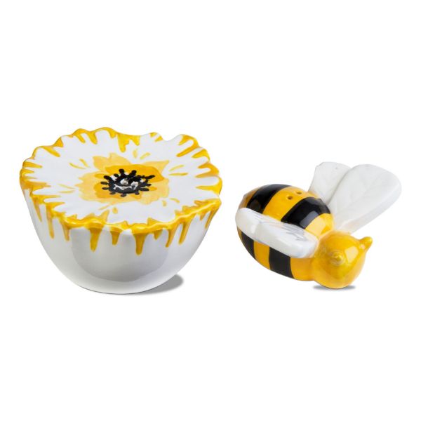 Picture of flower bee salt and pepper set - multi